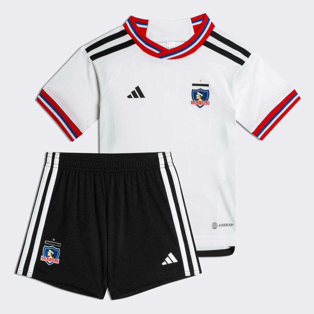 

adidas Mini Uniforme de Local Colo-Colo 23 Mini Uniforme de Local Colo-Colo 23 Niño  - Niño Fútbol, Blanco / negro