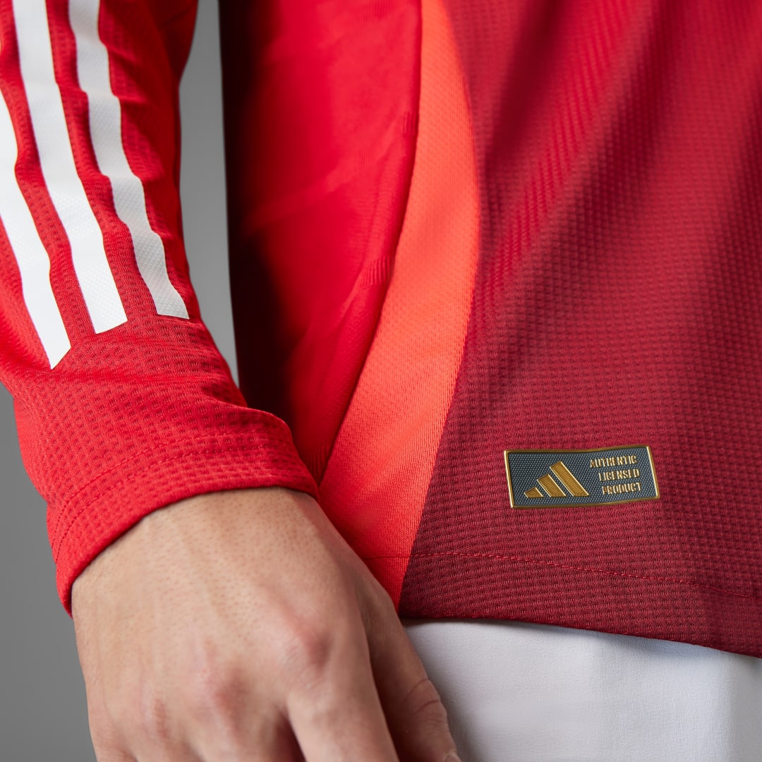 Adidas Manchester United 24 25 Authentiek Thuisshirt met Lange Mouwen
