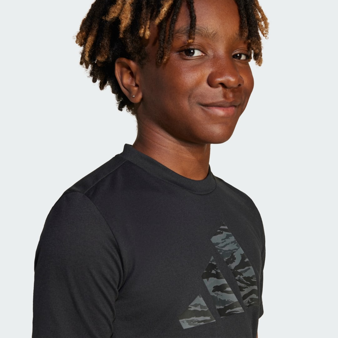 Adidas Training Essentials Camo-Print T-shirt Kids