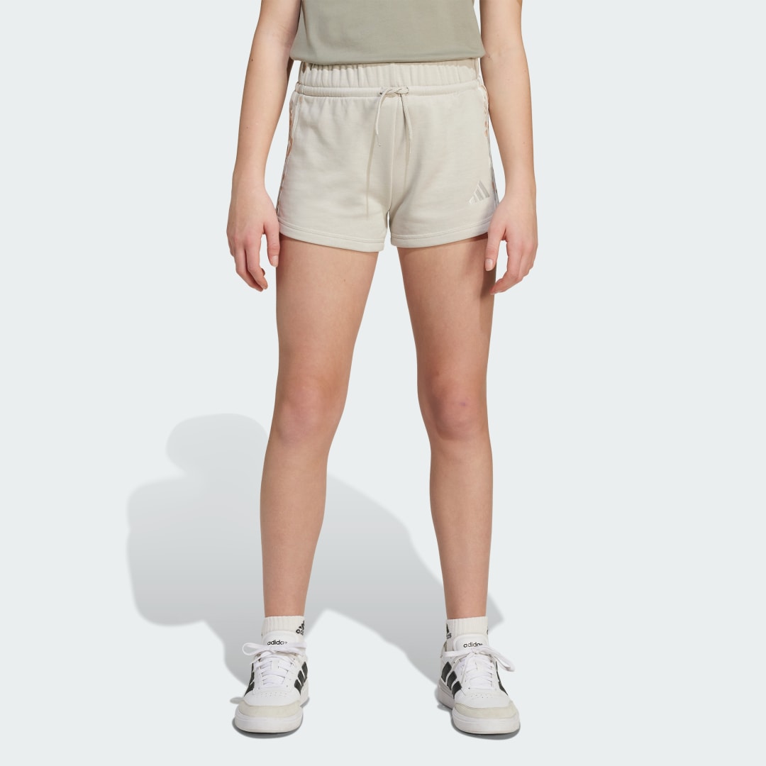 Short French terry adidas filles 3bandes imprimé animal Enfants