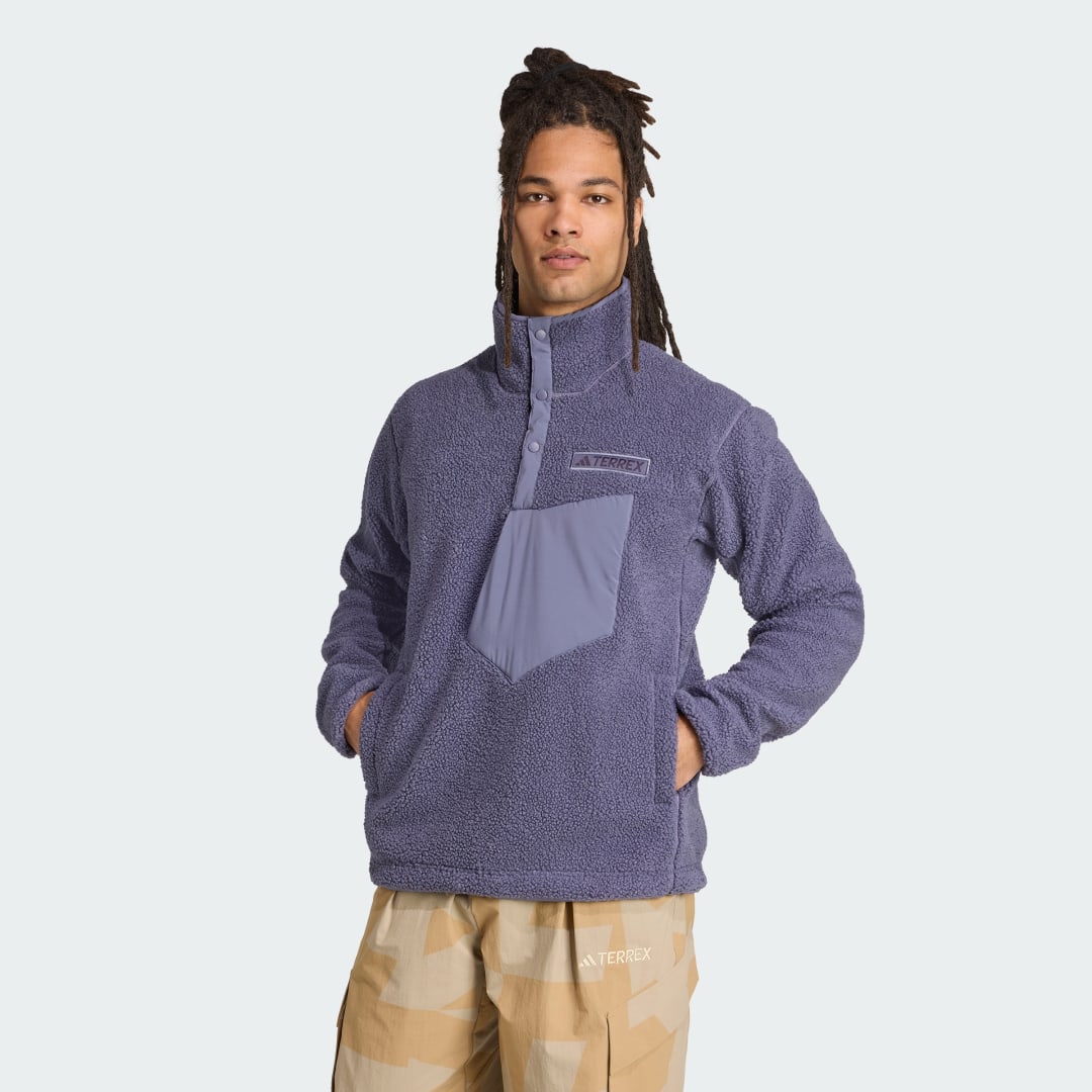 Adidas Terrex Xploric High Pile Fleece Pullover Sweatshirt