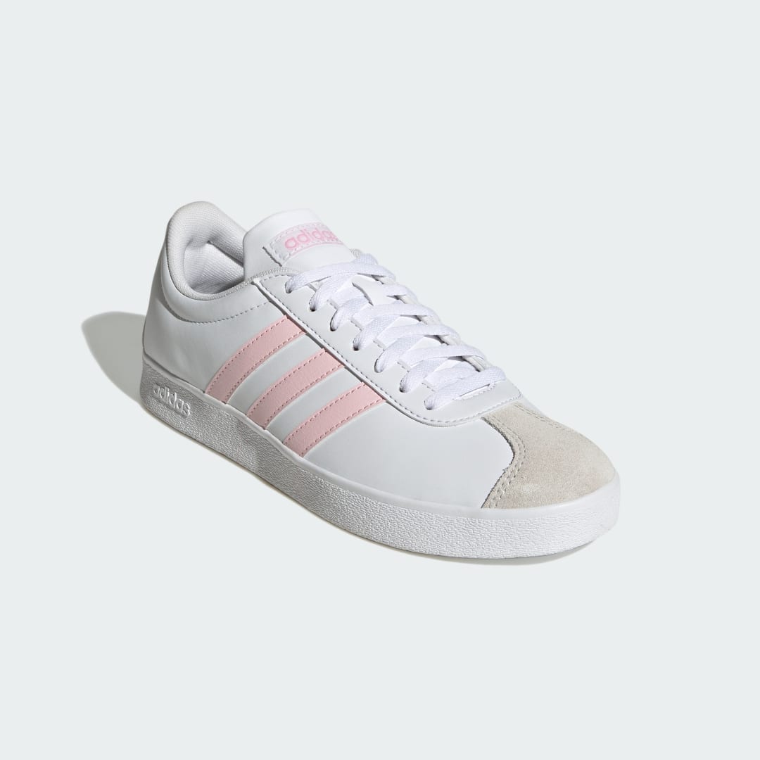 Adidas VL court sneaker Cloud White / Clear Pink / Grey One