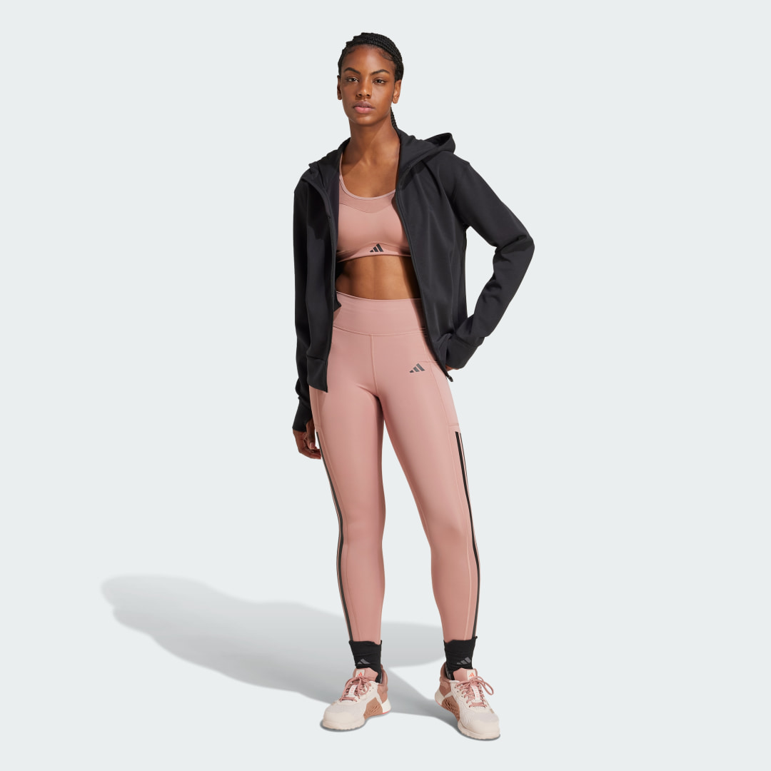 Adidas Optime 3-Stripes Lange Legging