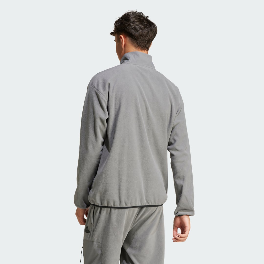 Adidas City Escape Polar Fleece Jack met Halflange Rits