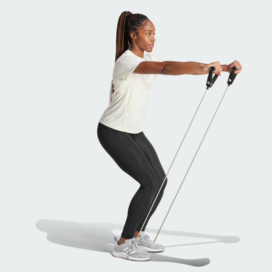 

adidas Camiseta Designed for Training HEAT.RDY HIIT Mujer, Blanco