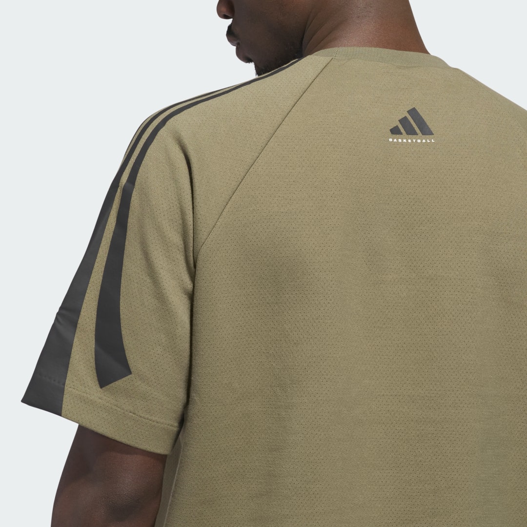 Adidas Basketball Sweatshirt met Korte Mouwen (Uniseks)