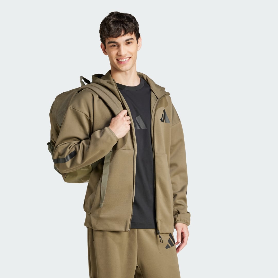 Nouvelle veste de survêtement à capuche entièrement zippée Z.N.E.