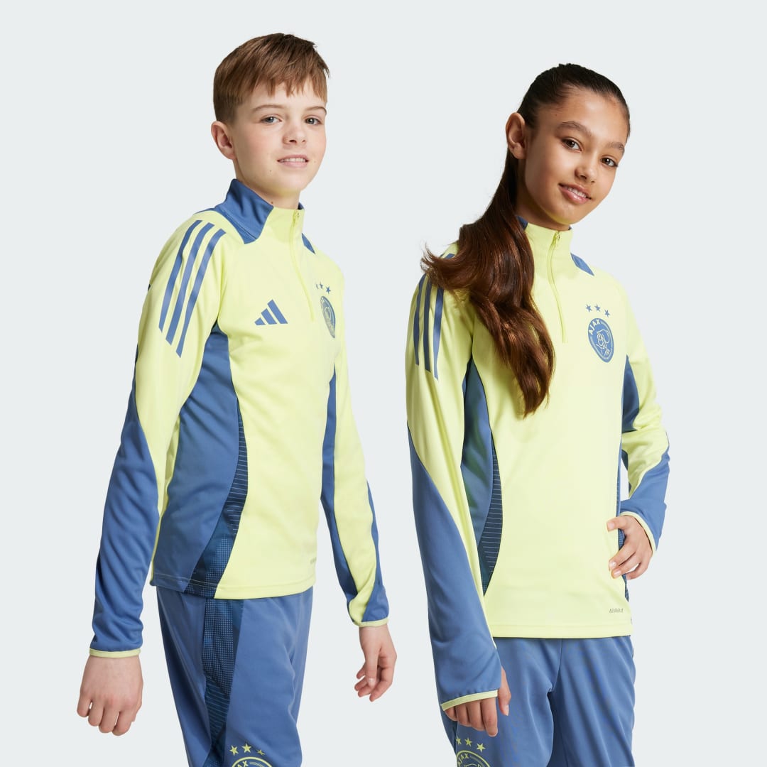 Adidas Perfor ce Junior Ajax Amsterdam voetbalshirt training Sport t-shirt Geel Polyester Opstaande kraag 128