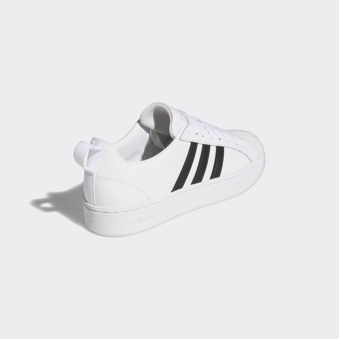 

adidas Tenis Court Low Streetcheck Cloudfoam Mujer, Blanco/negro/matte plata