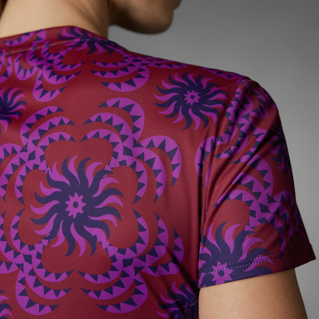 adidas Camiseta Adizero x FARM Mujer, Violetaa