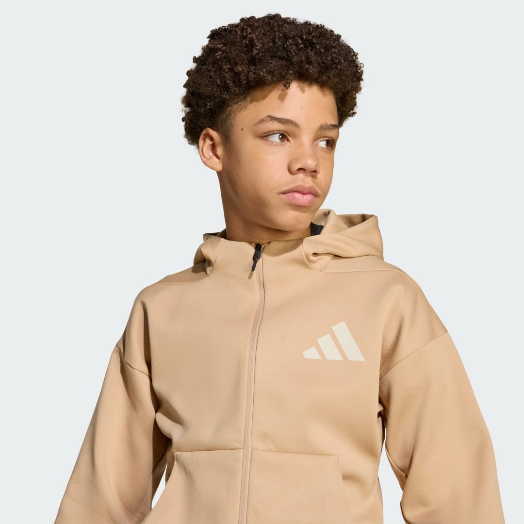 Adidas Z.N.E. Trainingsjack met Capuchon en Lange Rits Kids