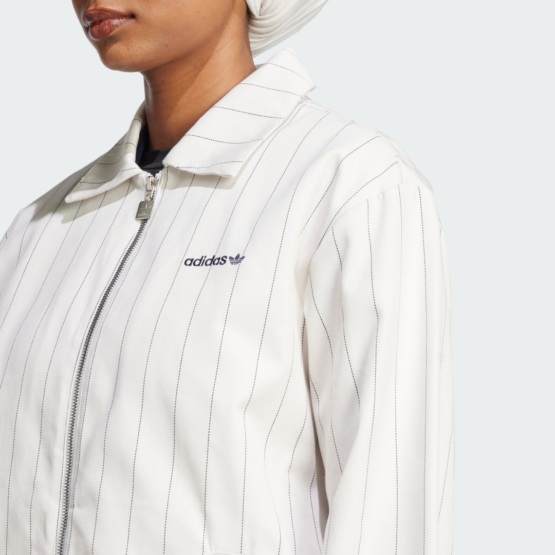 Adidas Pinstripe Harrington Jack