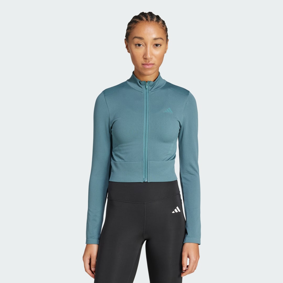 Workout Essentials Veste en tricot entièrement zippée - vue 9