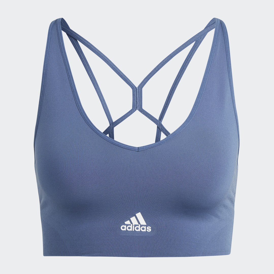 фото Спортивный бра aeroknit designed 2 move seamless adidas performance