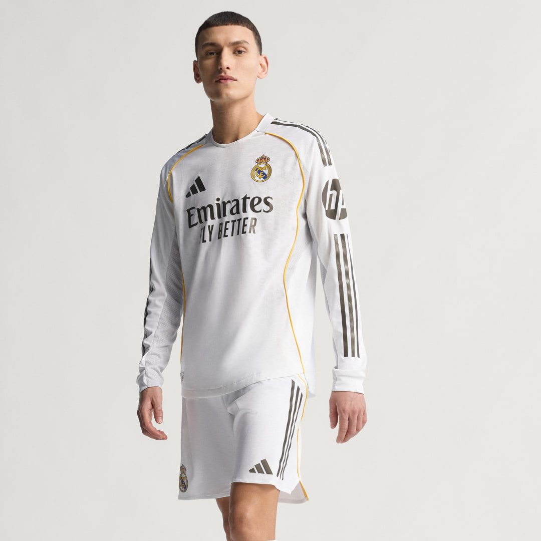 Adidas Real Madrid 25 26 Authentiek Longsleeve Thuisshirt