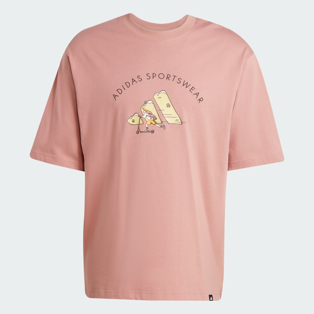 Adidas Codes Doodle Scooter Graphic Tee
