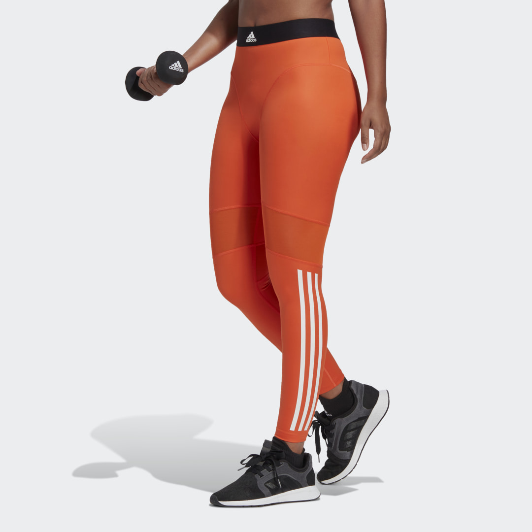 Orange adidas outlet leggings