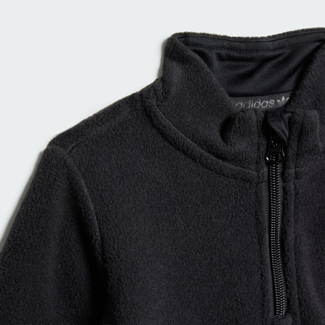Adidas Polar Fleece Sweatshirt met Halflange Rits Kids
