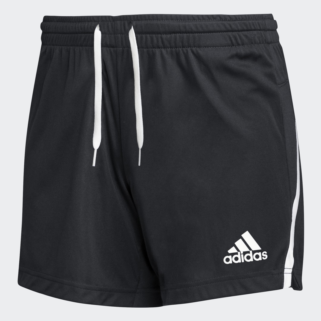 

adidas Shorts Knit Mujer, Negro/blanco