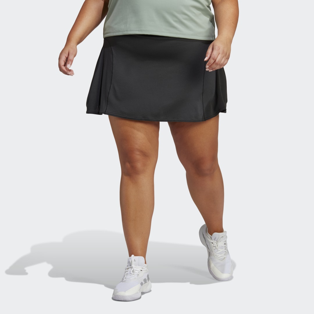 adidas Tennis Match Skirt (Plus Size) Black 1X Womens