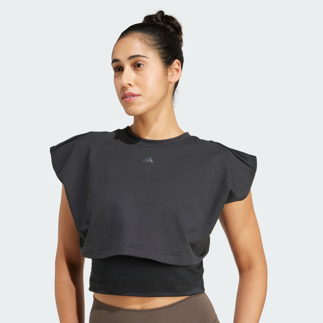 Adidas Power Boxy French Terry 3-Stripes Tanktop