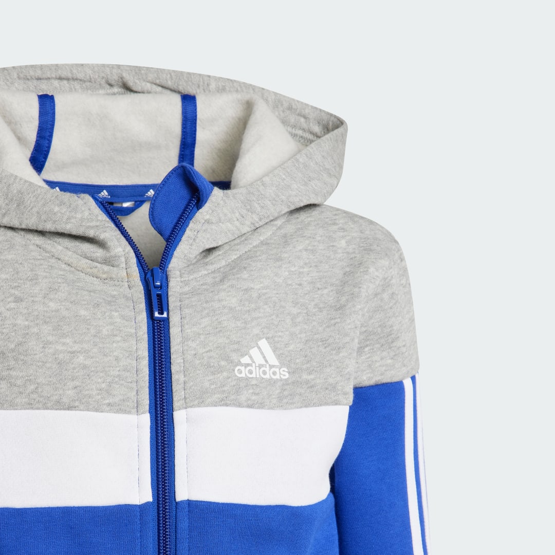 Adidas Tiberio 3-Stripes Colorblock Fleece Trainingspak Kids