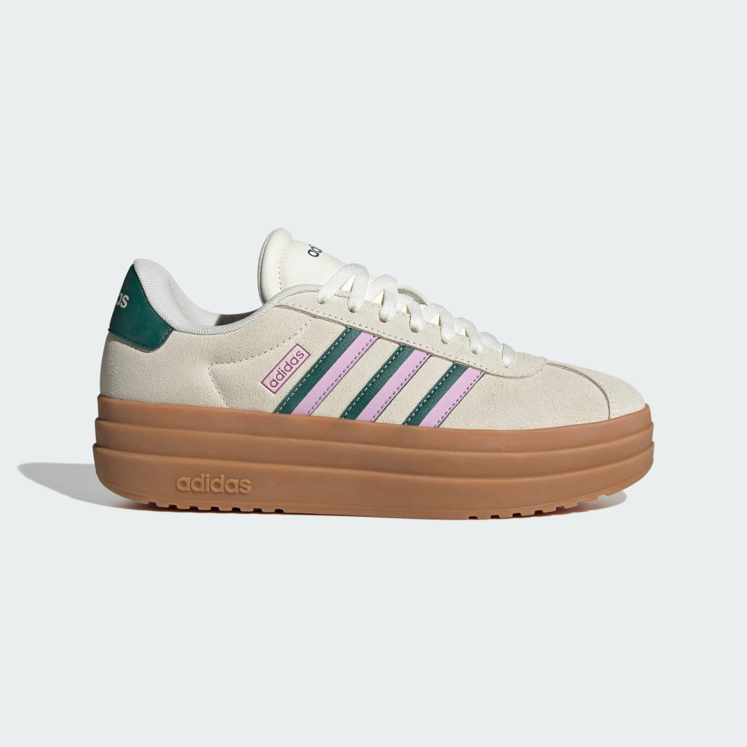Adidas VL court sneaker Off White / Collegiate Green / Bliss Lilac
