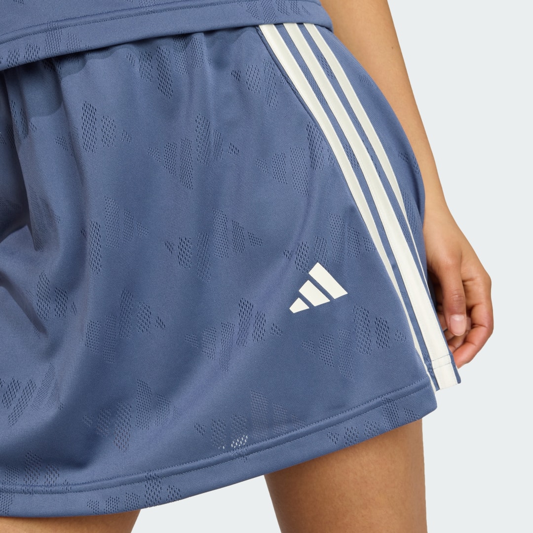 Adidas Stadium 3-Stripes Tennis Inspired Jacquard Rok met Short