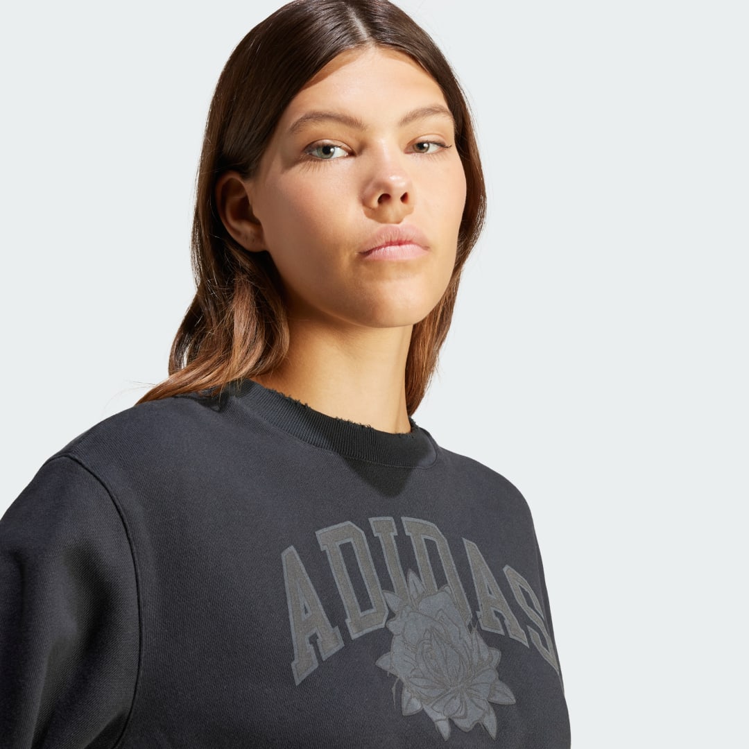 

adidas Buzo Cuello Redondo Mujer, Negro