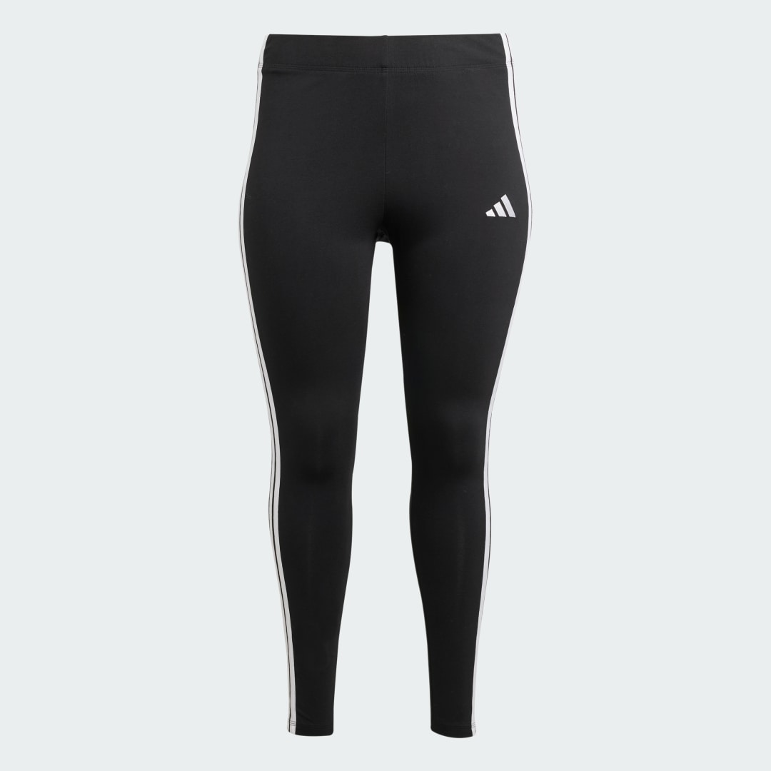 Adidas Essentials 3-Stripes Katoenen Legging (Grote Maat)