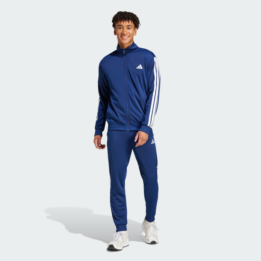Adidas Sportswear Trainingspak M 3S TR TT TS Basic 3-strepen tricot (2-delig)