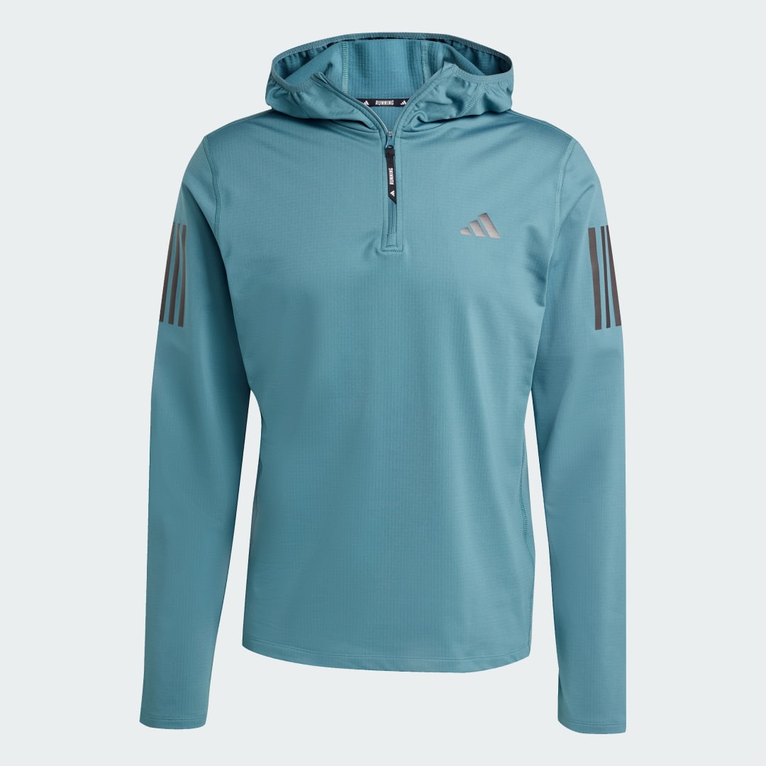 Adidas Own The Run Winterized Hoodie Met Halve Rits