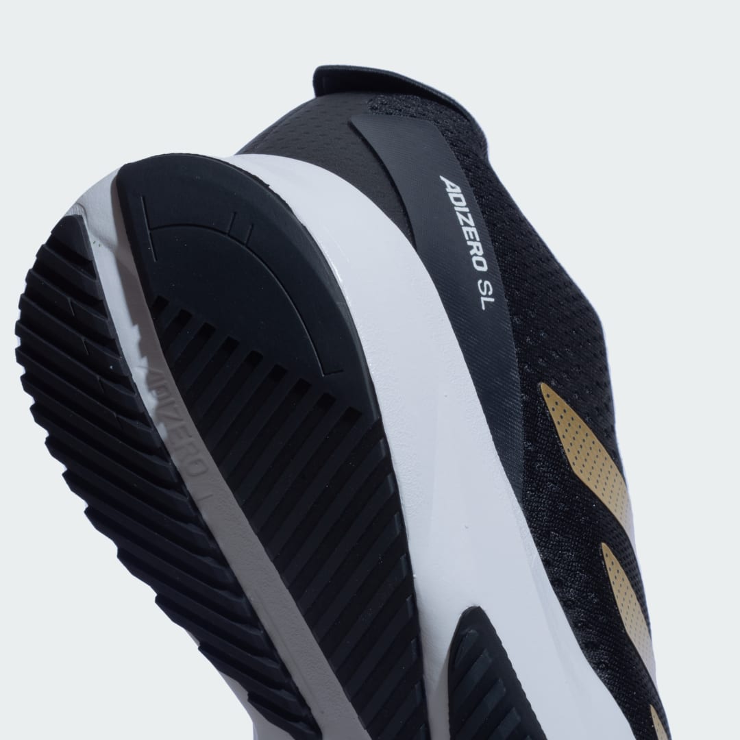 

adidas Tenis Adizero SL Cierra Mujer, Negro/oro gris/carbon