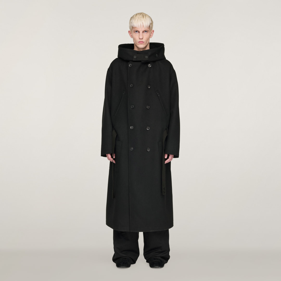 Adidas Y-3 Bonded Melton Coat