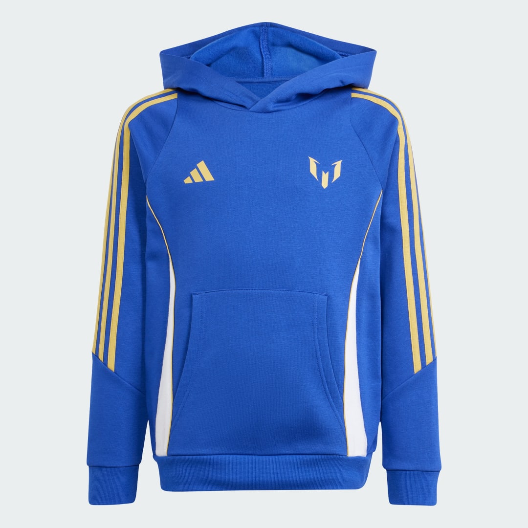 Adidas Perfor ce voetbalsweater Messi blauw Sportsweater Katoen Capuchon 116