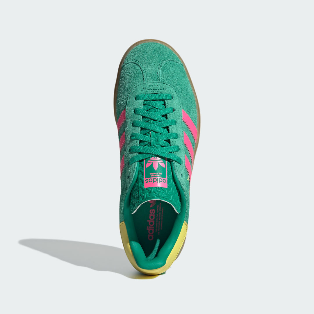 Adidas Gazelle sneaker Court Green / Lucid Pink / Pure Sulfur