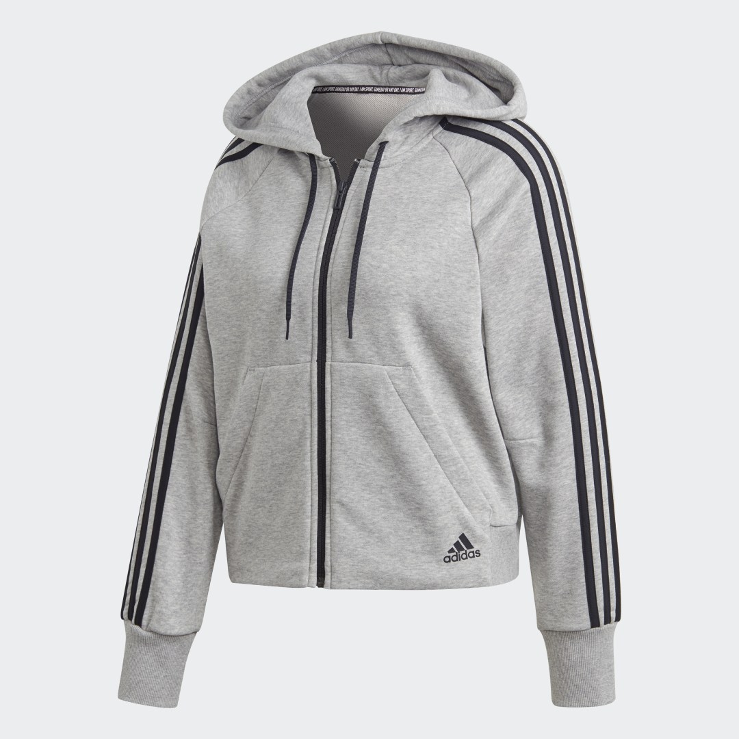 Adidas 3 Stripes костюм серый