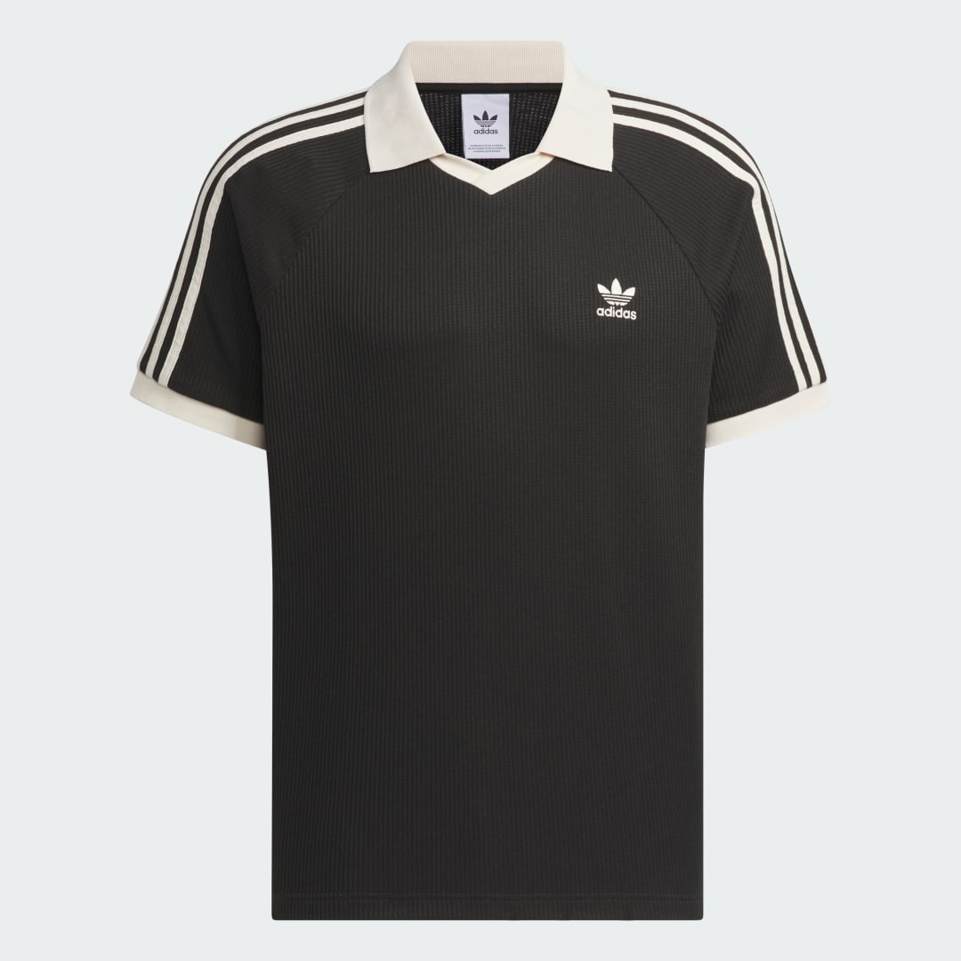 Adidas Waffle Poloshirt met Korte Mouwen