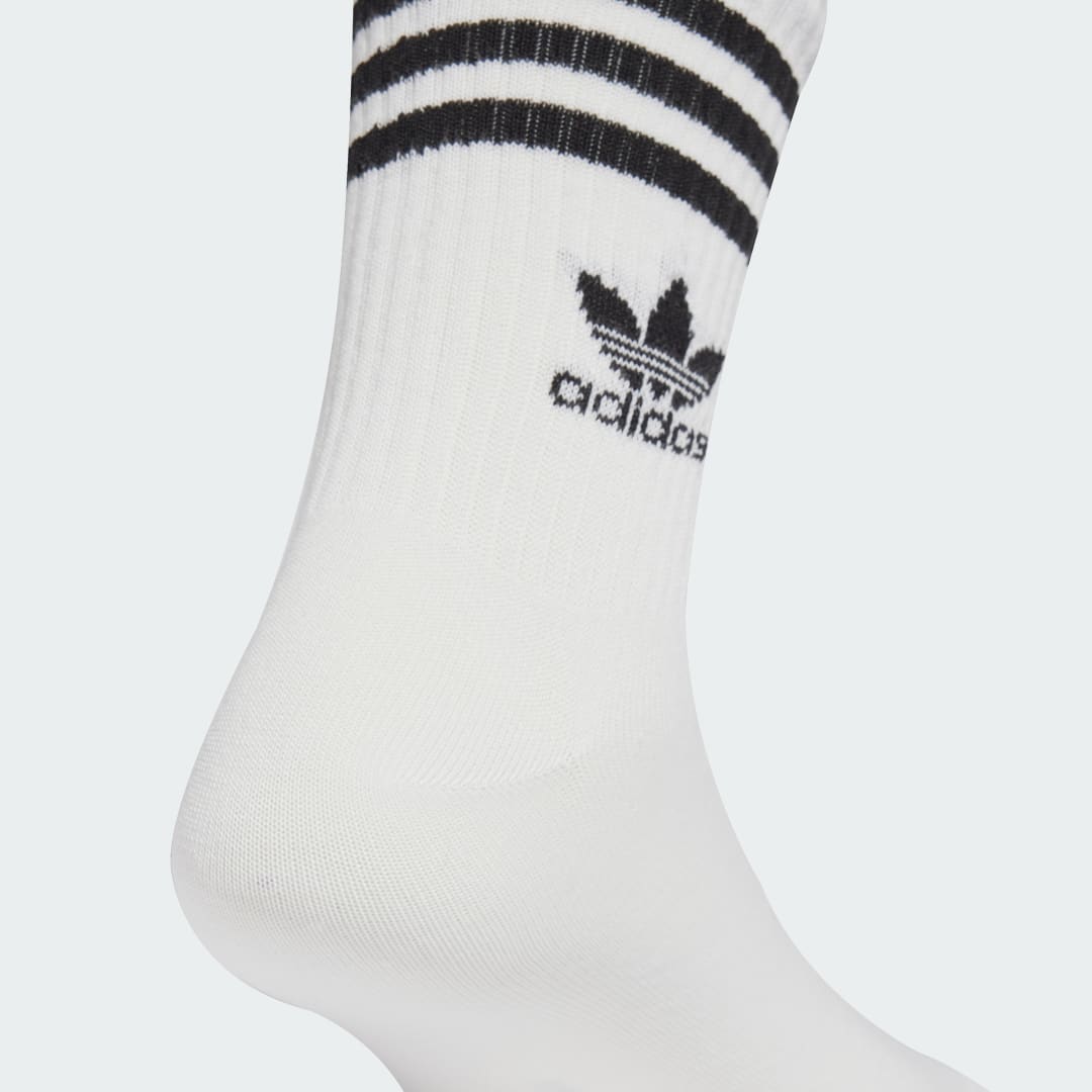 Thumbnail - 3-Streifen Crew Socken, 6 Paar