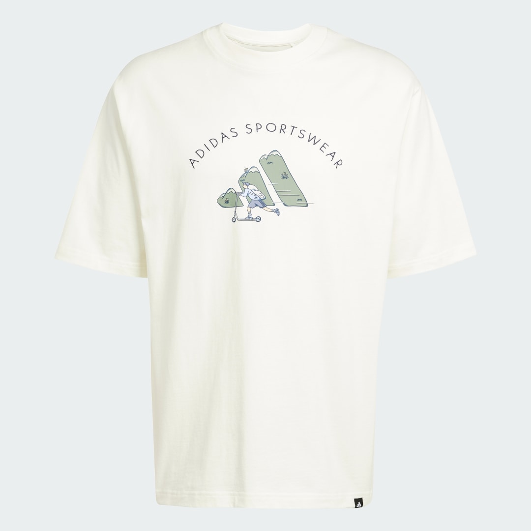 Adidas Codes Doodle Scooter Graphic Tee