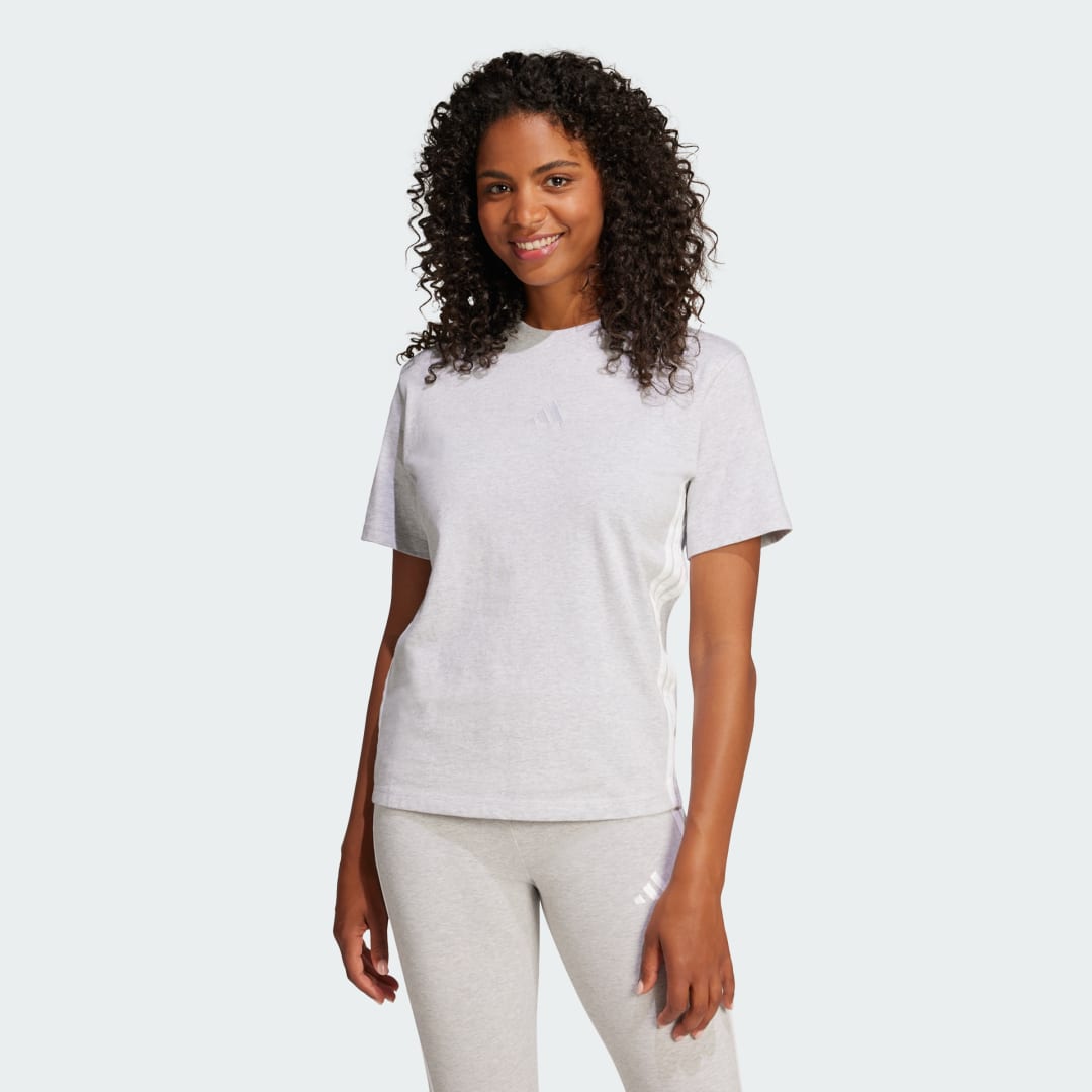 Adidas Essentials 3-Stripes Katoenen T-shirt