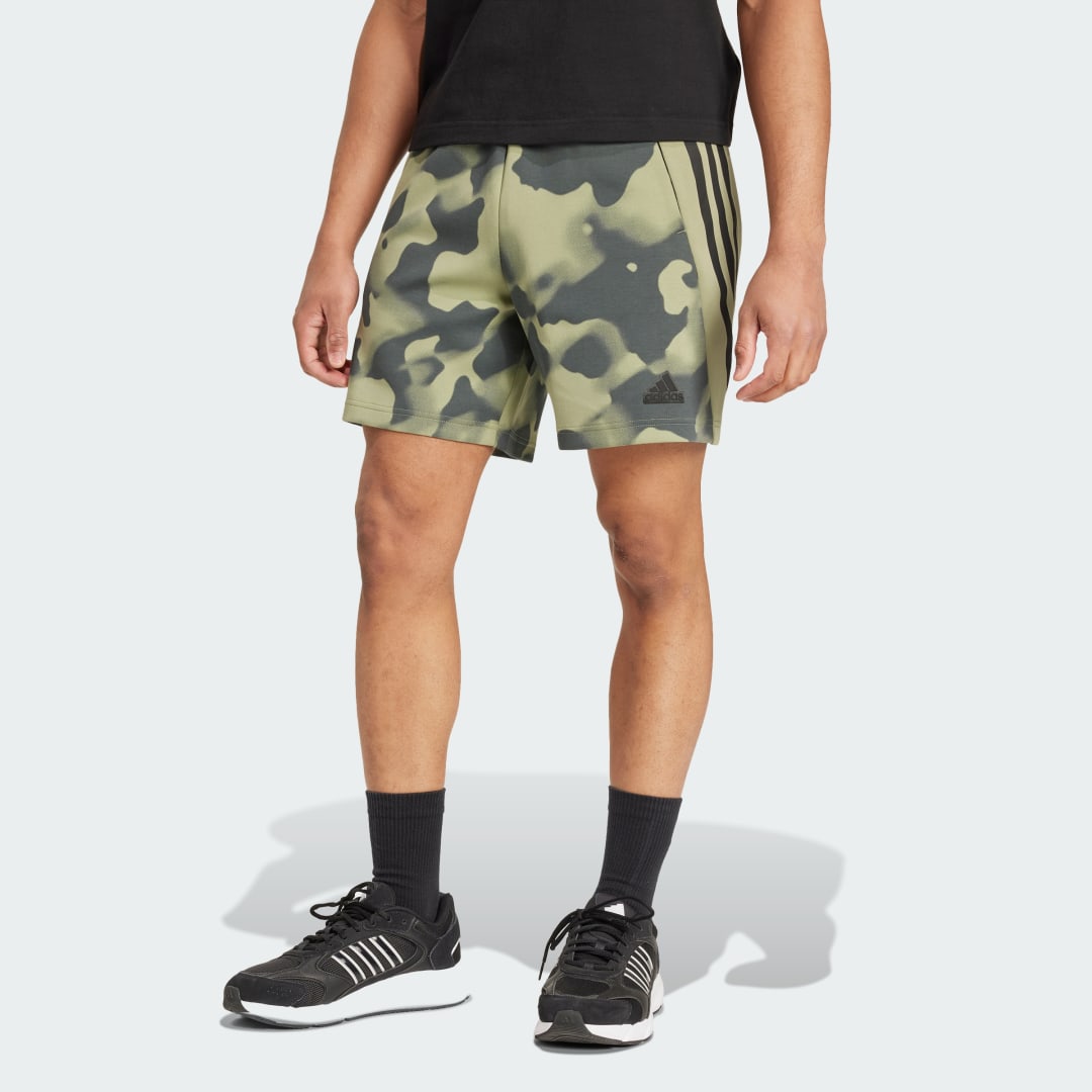 ADIDAS SPORTSWEAR Regular fit sweatshorts met labeldetail