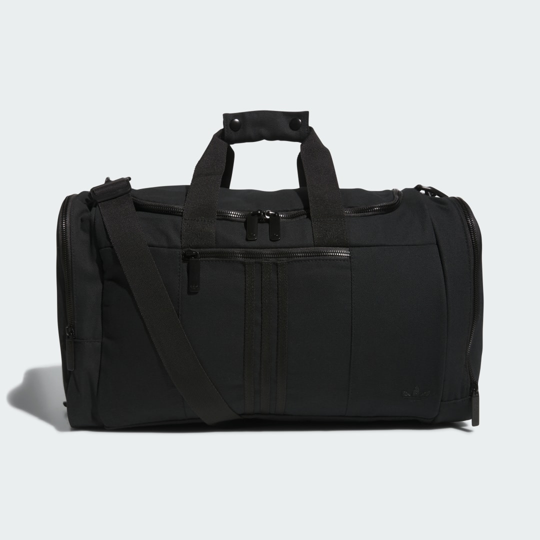 Image of adidas Originals Canvas Duffel Bag Black ONE SIZE - Lifestyle Bags