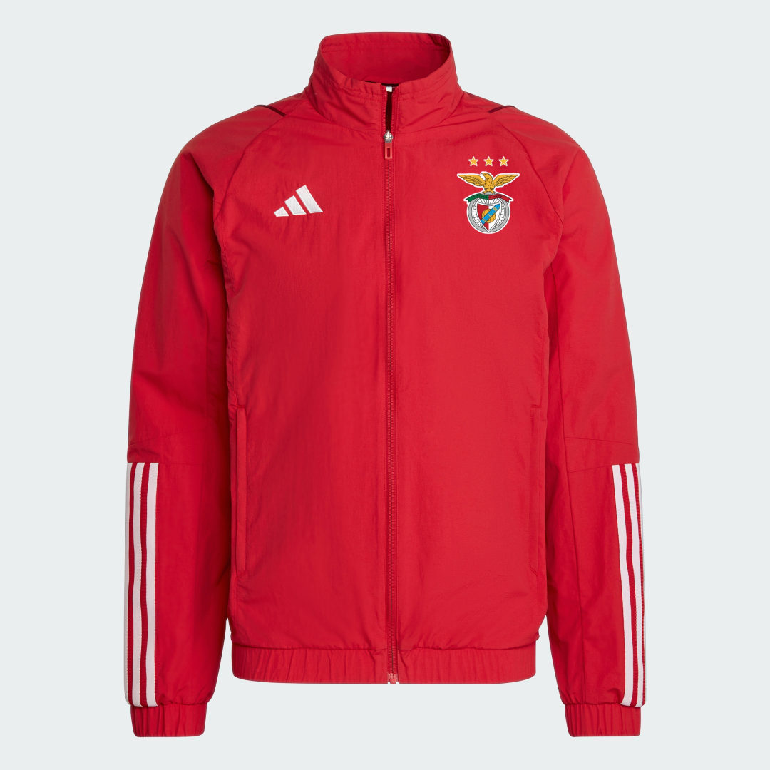 Adidas Benfica Lisboa Prematch Trainingsjas 23 24 Rood Trainingsjas Heren