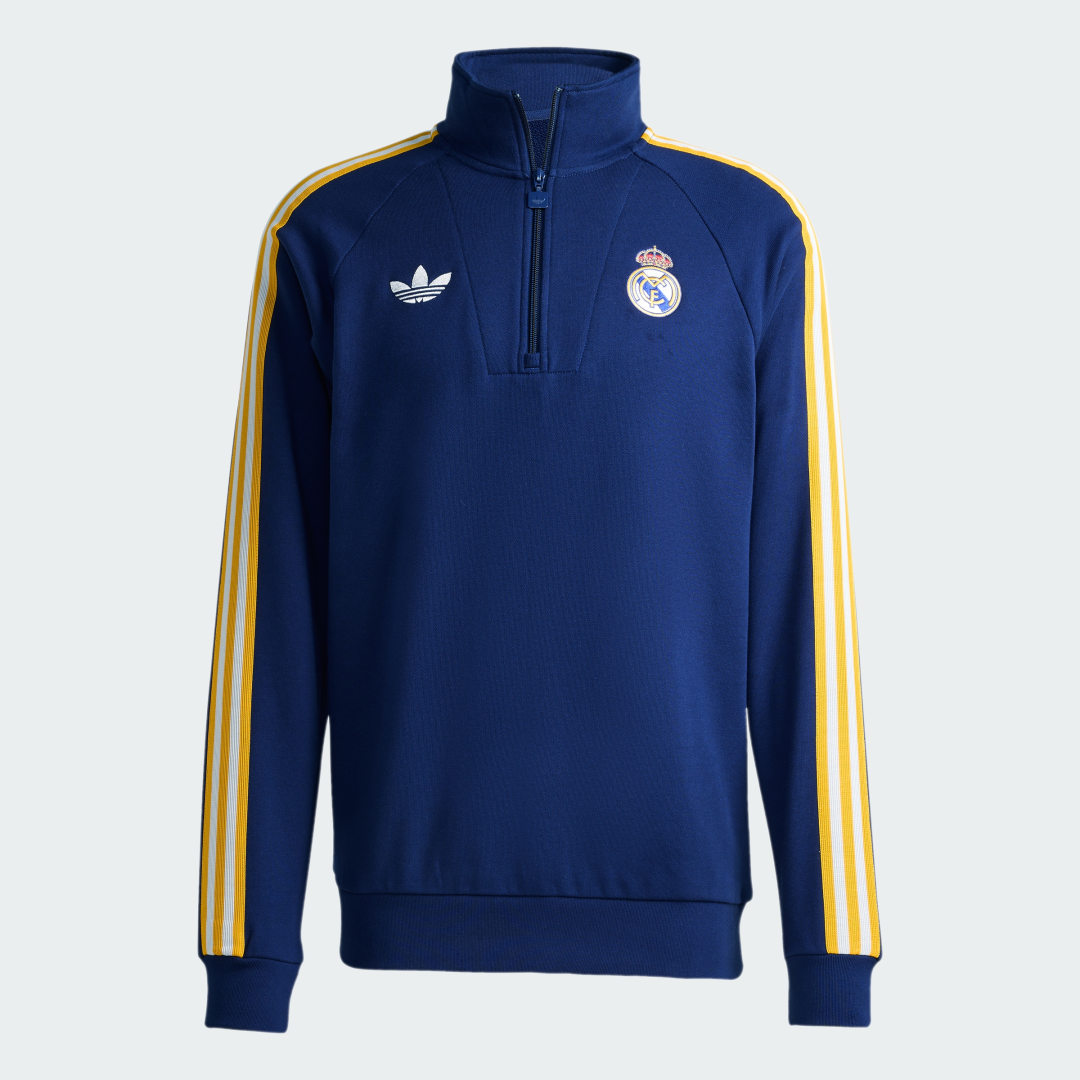 Haut à demi zip Real Madrid Originals - vue 4