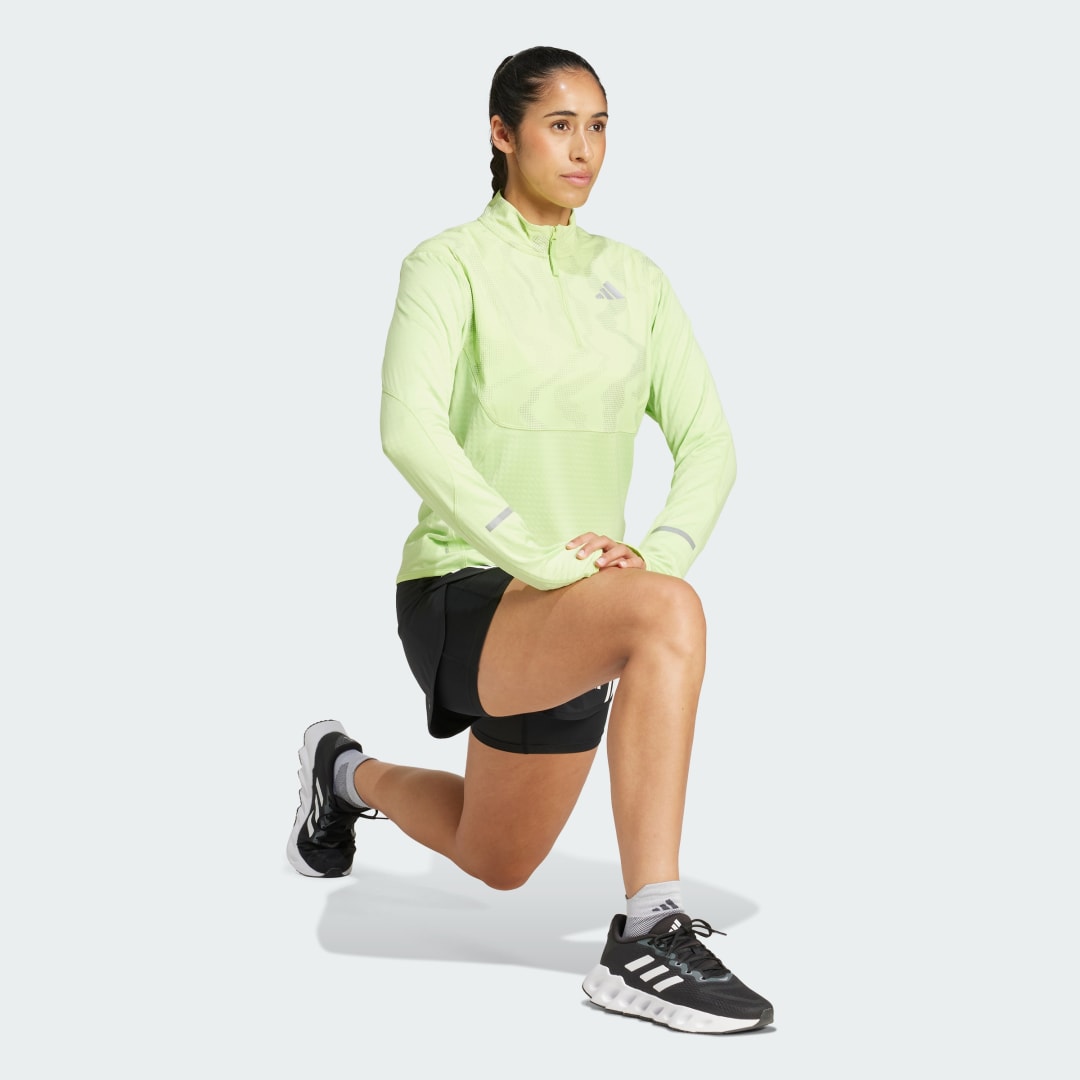 Adidas Ultimate Hi Vis Reflective Shirt met Halflange Rits