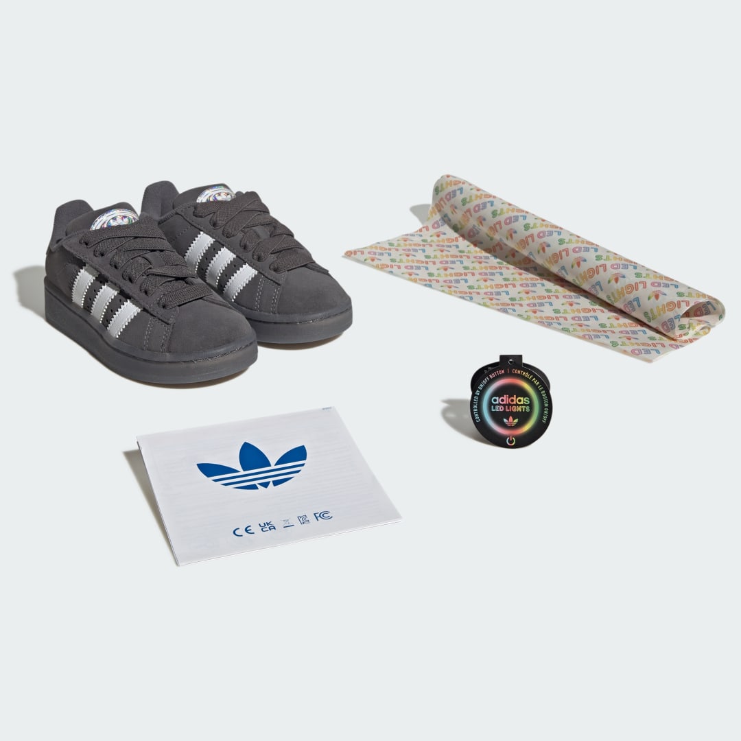 Chaussures à lumières LED et lacets élastiques confortables Campus 00s enfants - vue 2