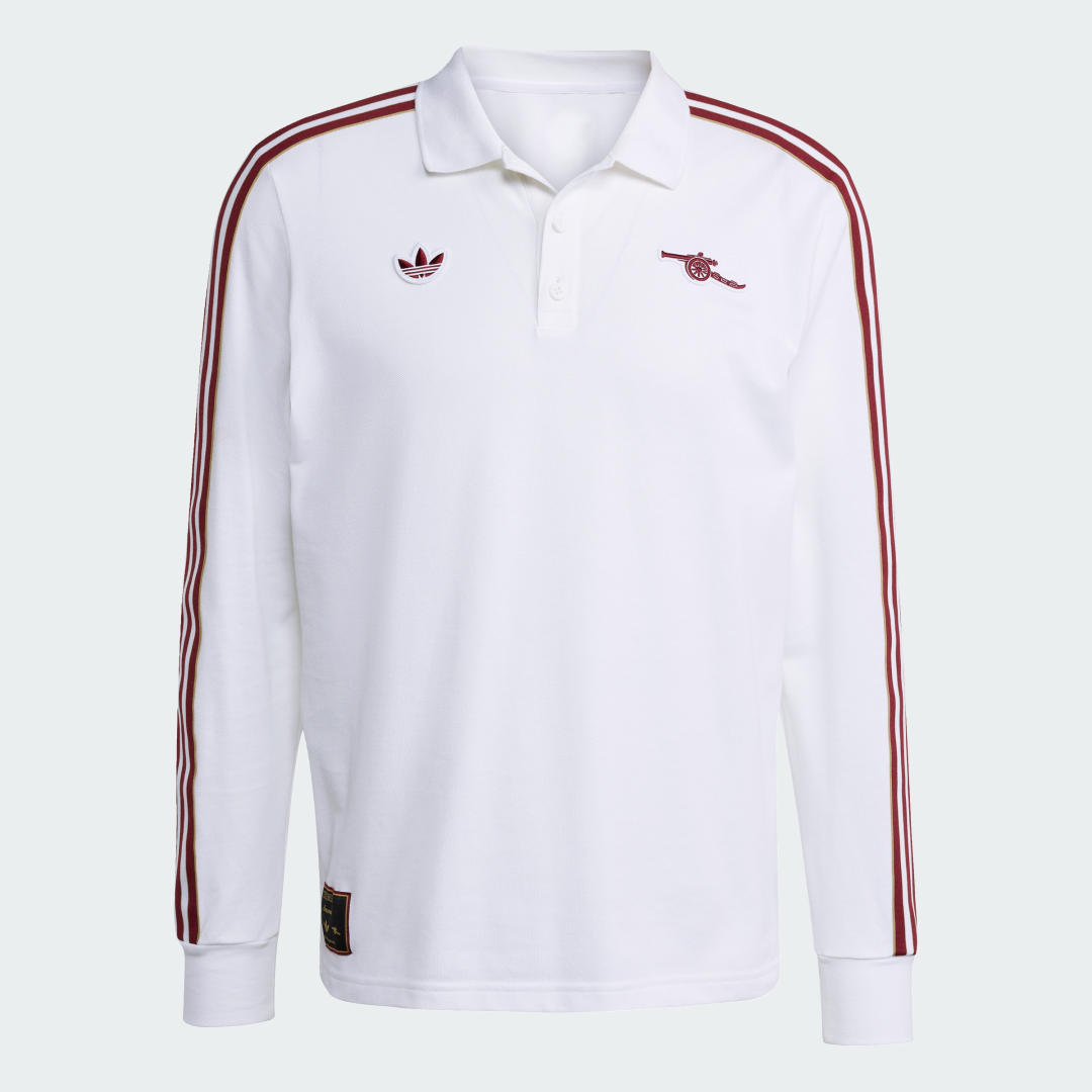 Adidas Arsenal Terrace Icons Poloshirt met Lange Mouwen