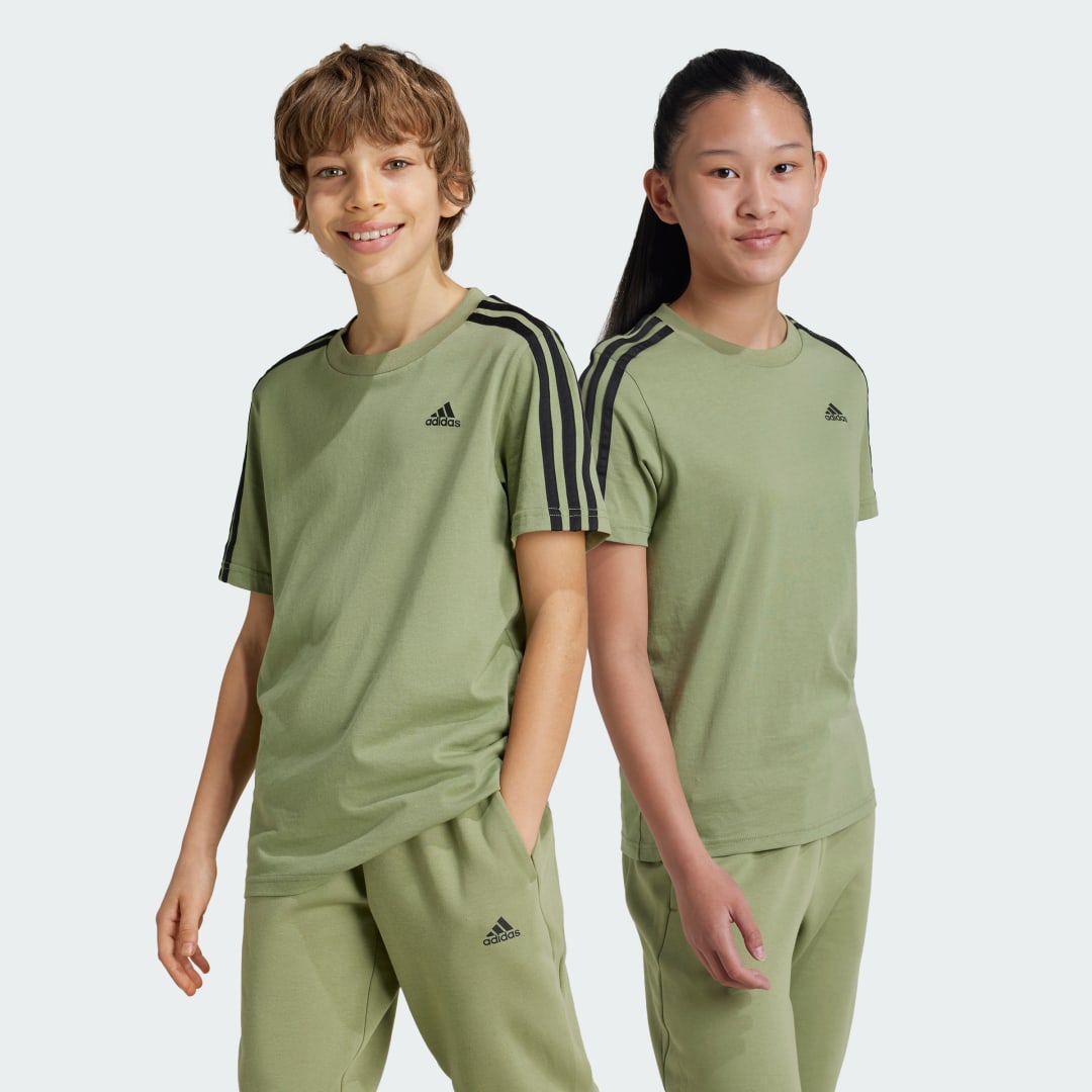 Adidas Essentials 3-Stripes Katoenen T-shirt