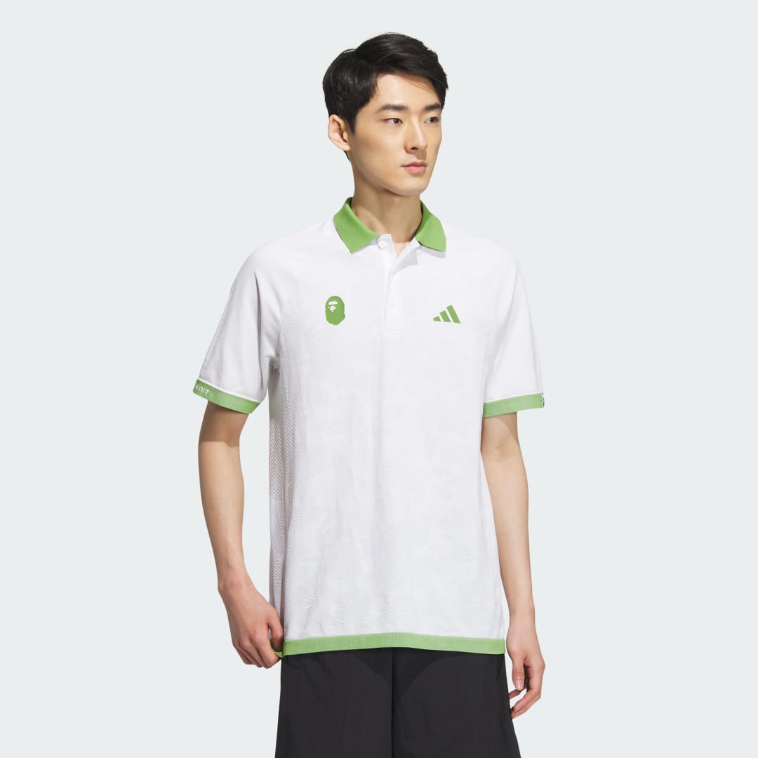 

Polera con cuello manga corta BAPE x adidas Golf Polera con cuello manga corta BAPE x adidas Golf Hombre  - Hombre Golf,Originals, Blanco